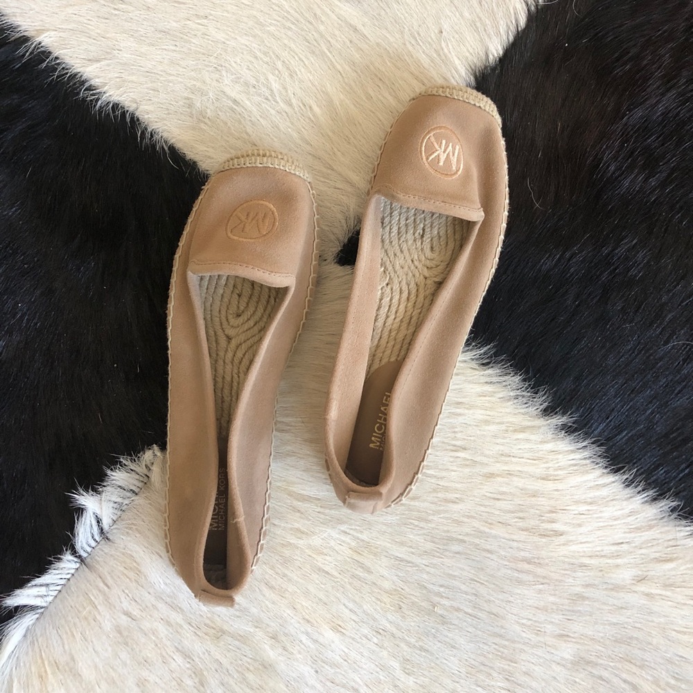 Tan Michael Kors Flats